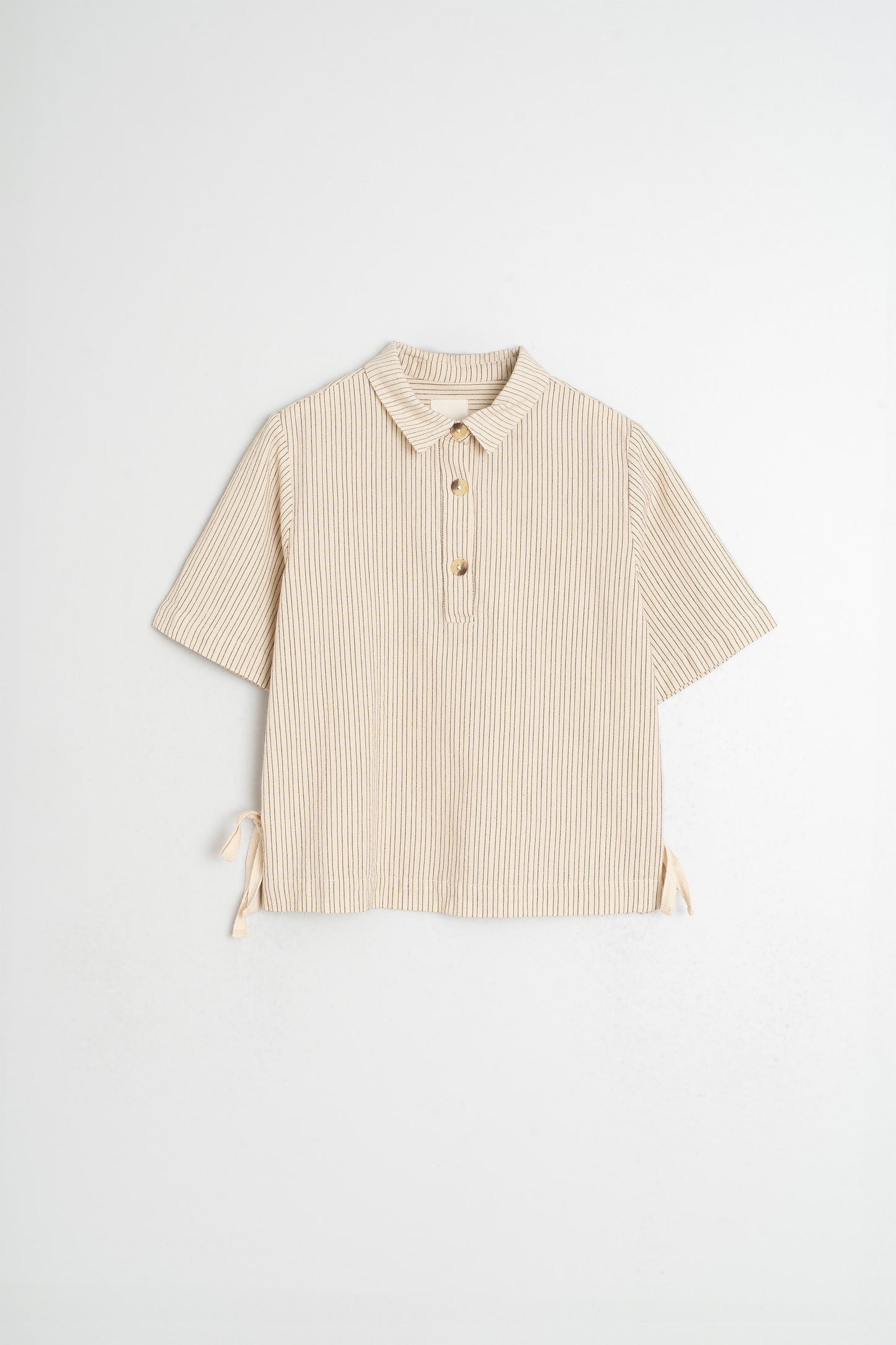 STRIPED SHIRT WITH TIE