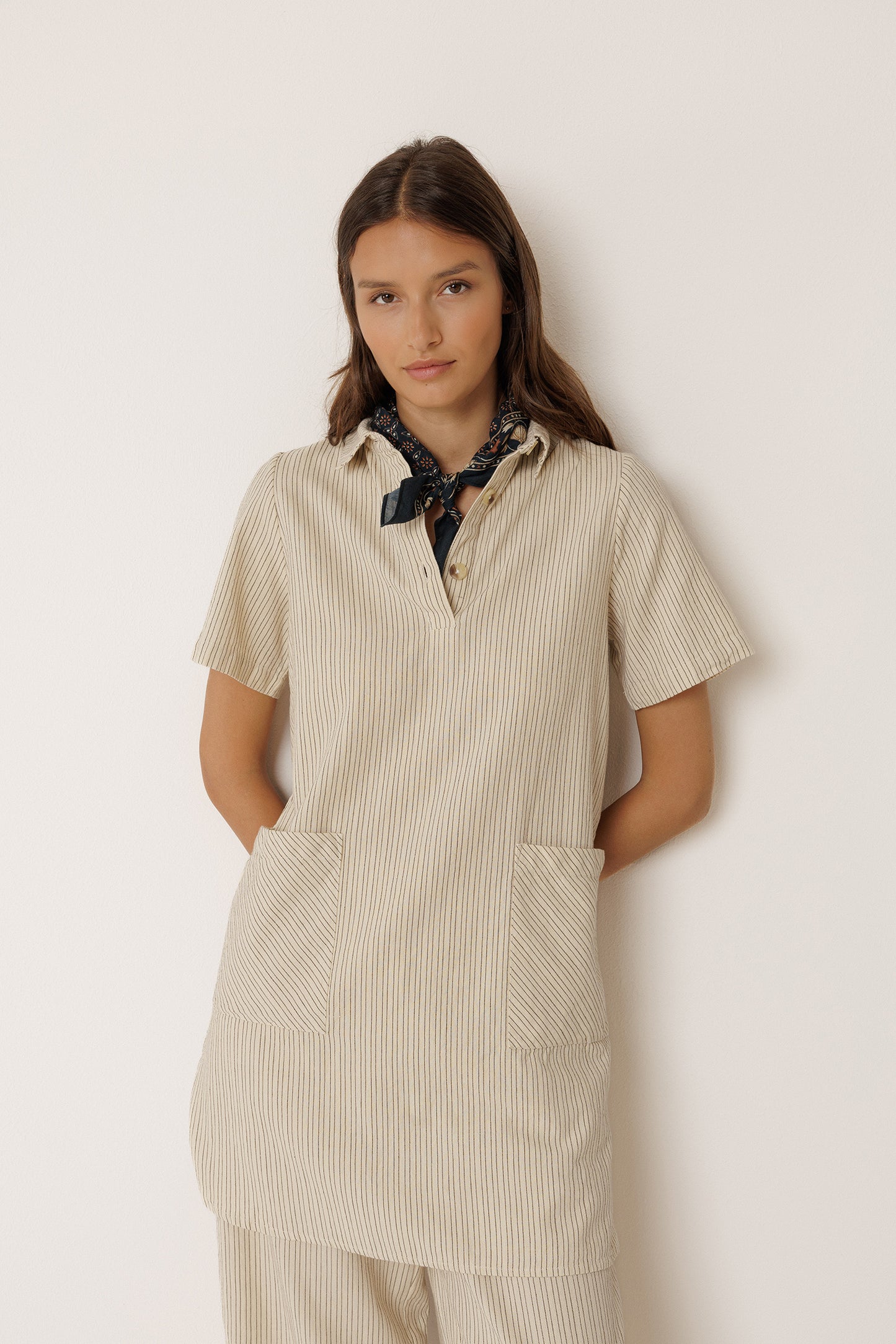 POLO-COLLAR DRESS