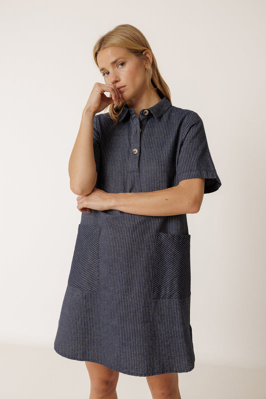 [CL] POLO-COLLAR DRESS 3