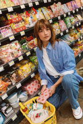 OVERSIZED STRIPED POPLIN SHIRT