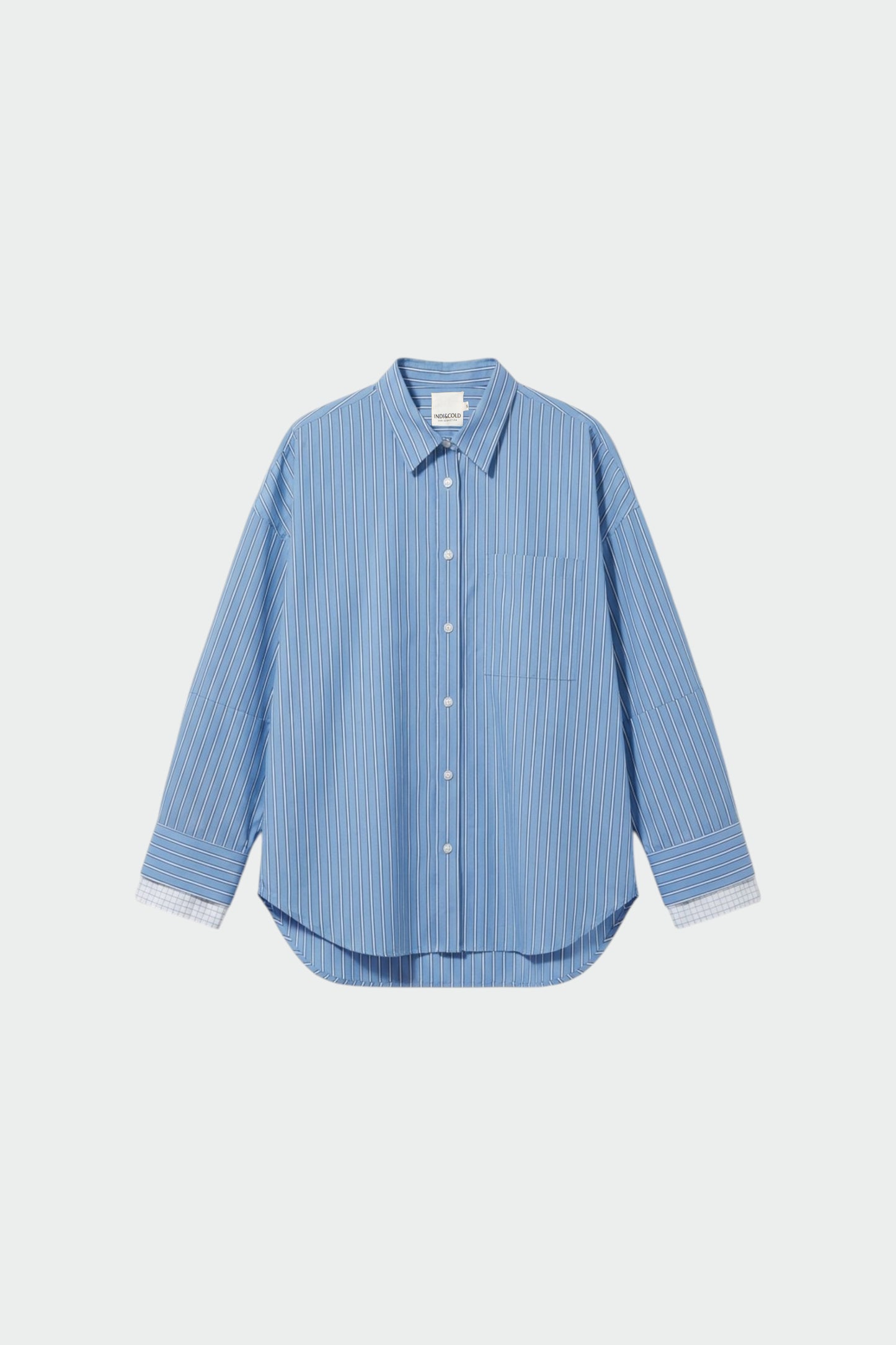 OVERSIZED STRIPED POPLIN SHIRT