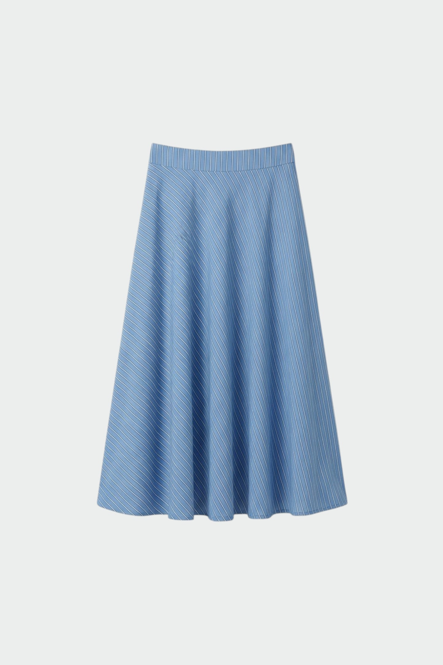 STRIPED POPLIN CAPE SKIRT
