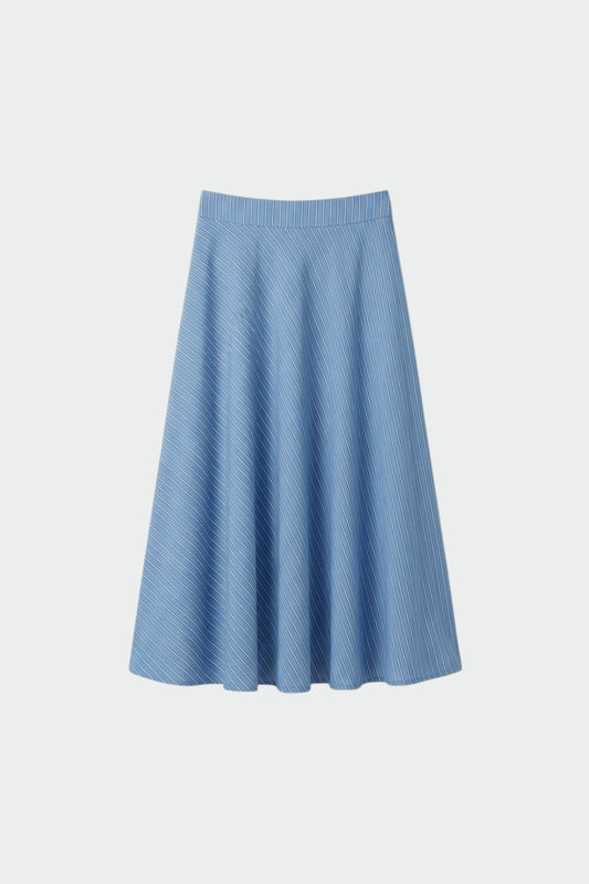 STRIPED POPLIN CAPE SKIRT 5