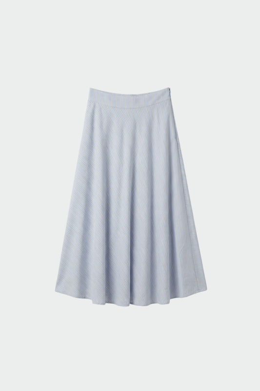 STRIPED POPLIN CAPE SKIRT 4