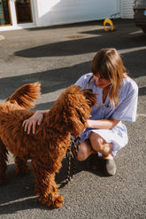 SHORT PINSTRIPED DRESS
