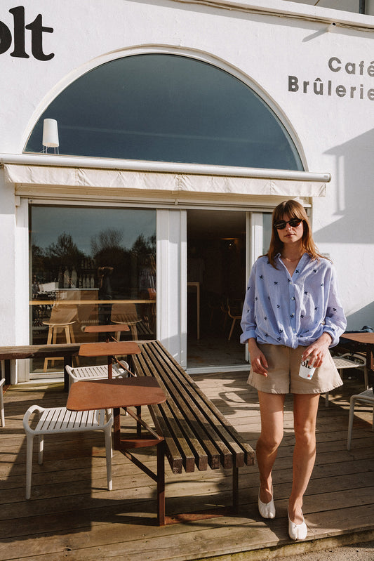 PUFF SLEEVE EMBROIDERED SHIRT 2