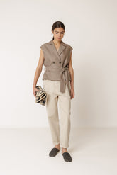 LINEN VEST