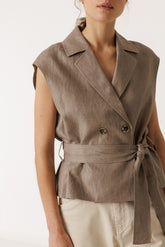 LINEN VEST