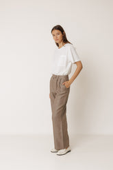 PLEATED LINEN PANT