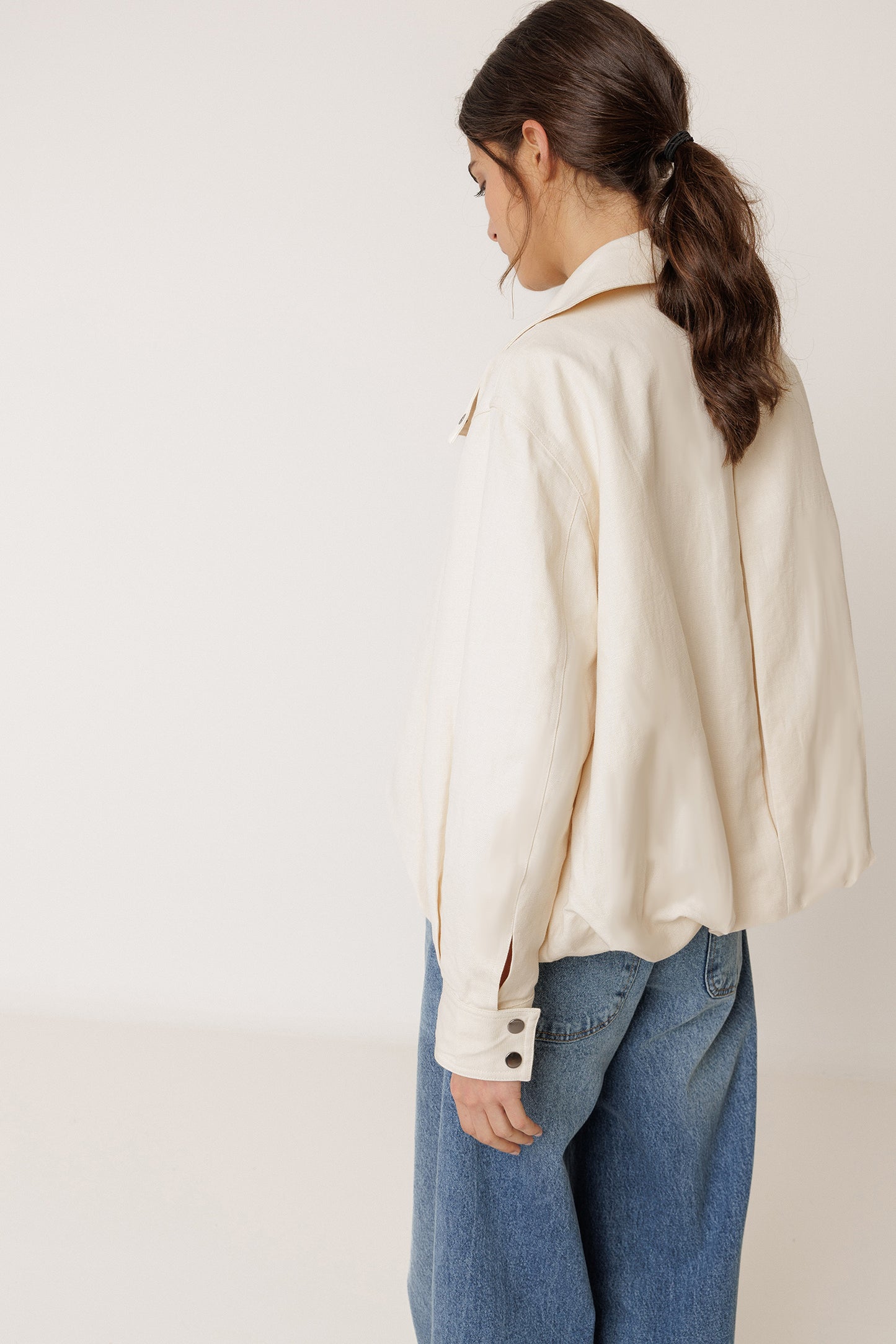 COTTON LINEN BOMBER