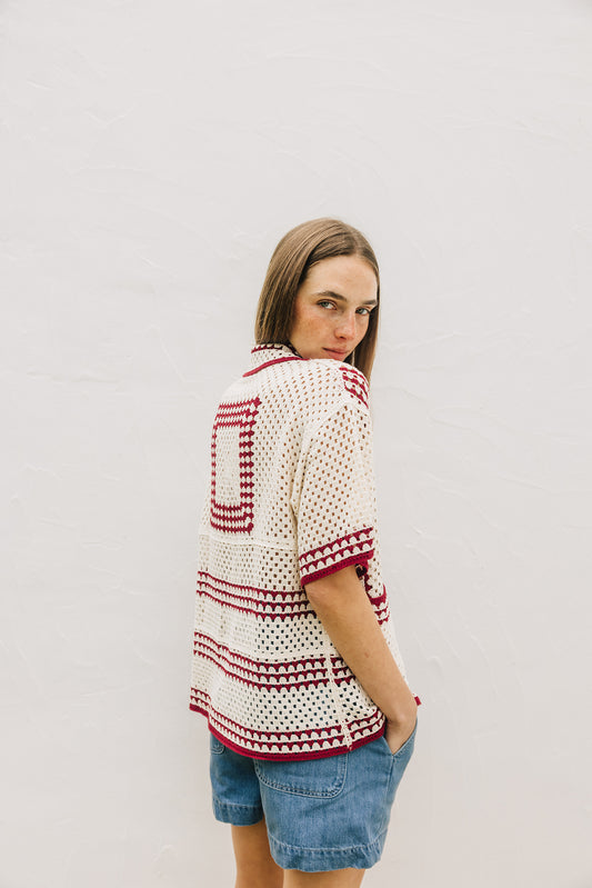BICOLOR CROCHET SHIRT 1