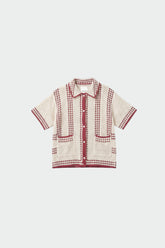 BICOLOR CROCHET SHIRT