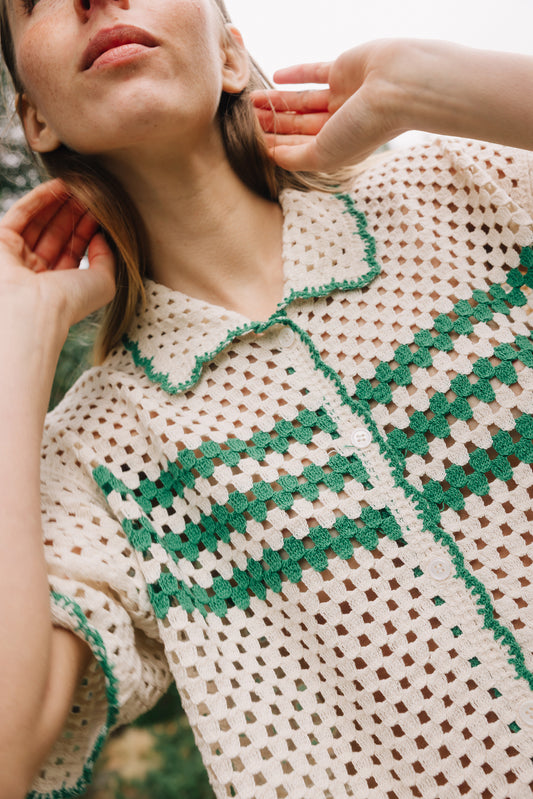 RETRO CROCHET SHIRT 5