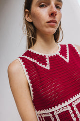 CROCHET MINI DRESS