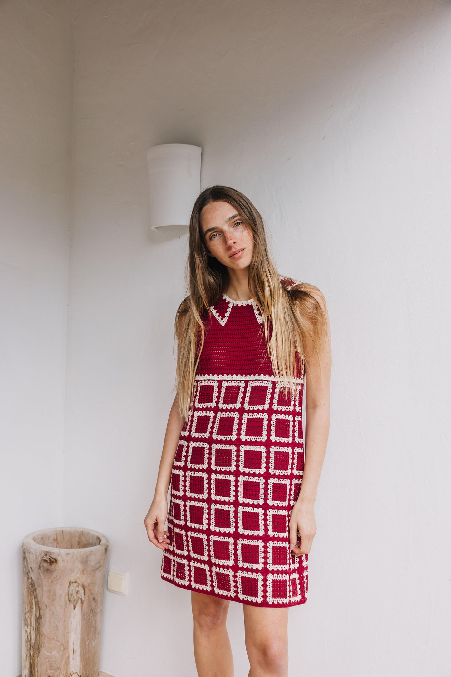 CROCHET MINI DRESS
