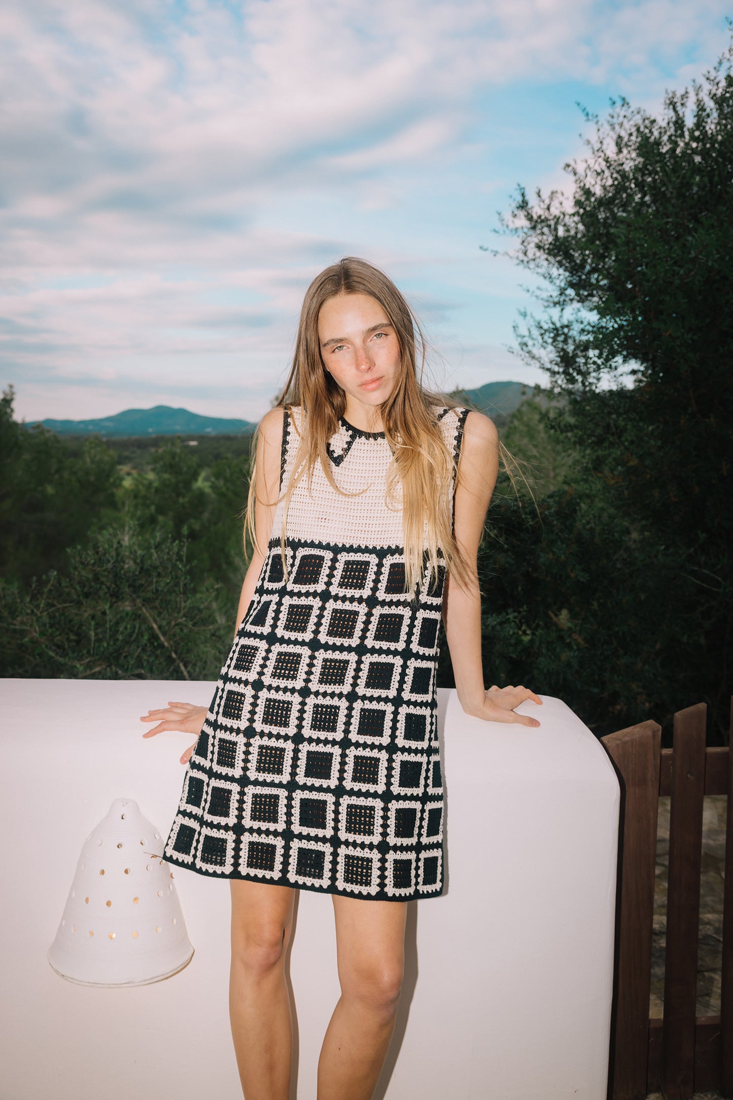 CROCHET MINI DRESS