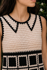 CROCHET MINI DRESS