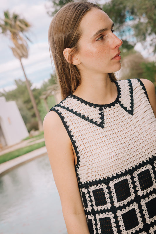 CROCHET MINI DRESS 4