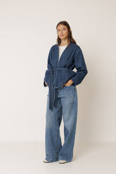 QUILTED KIMONO JACKET