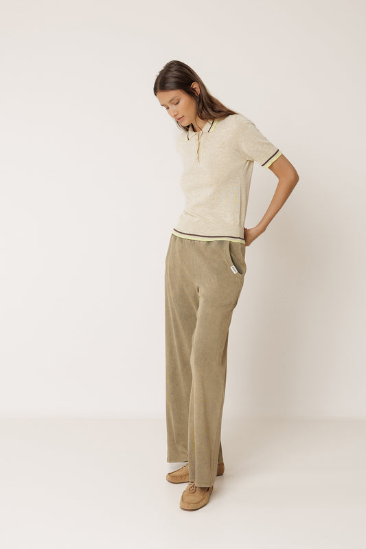 WIDE RIBBED PANT 1