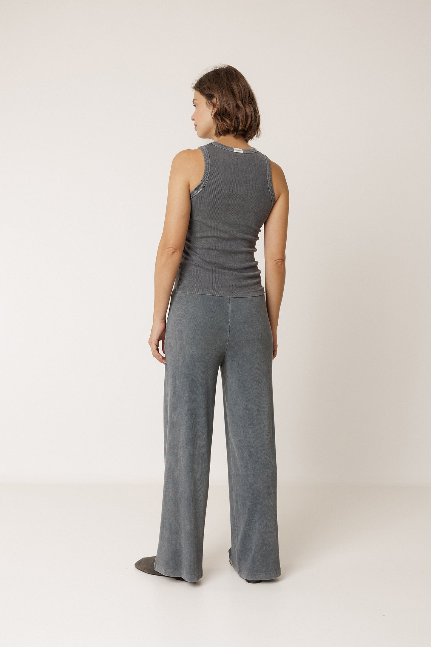WIDE RIBBED PANT