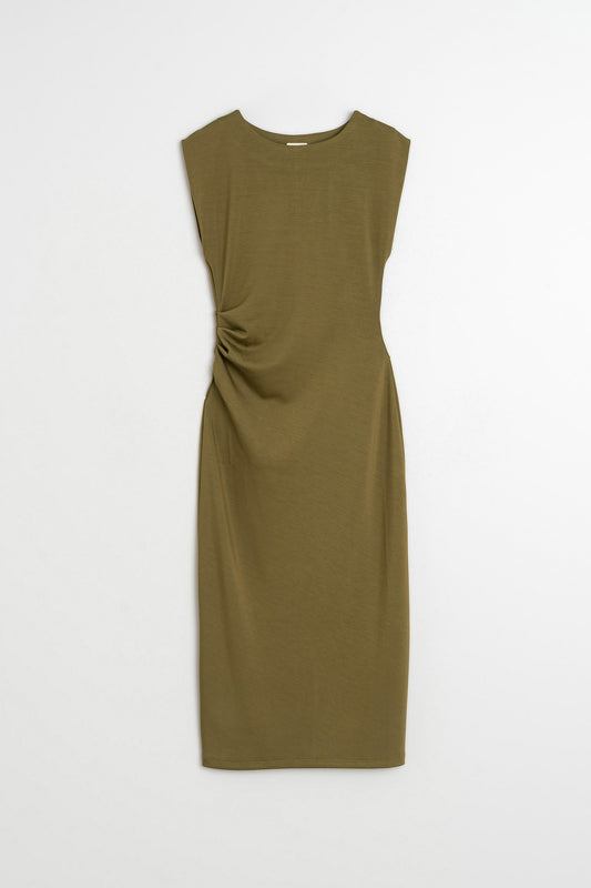 FITTED PLEATED DRESS 6