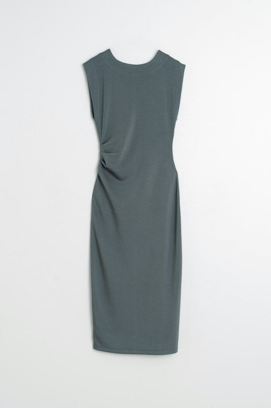 FITTED PLEATED DRESS 6