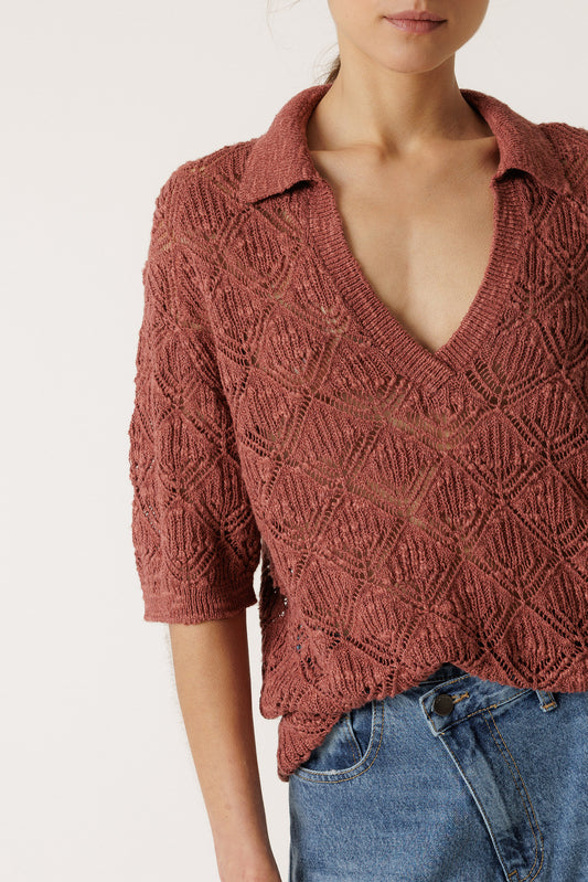 OPEN-KNIT POLO 2