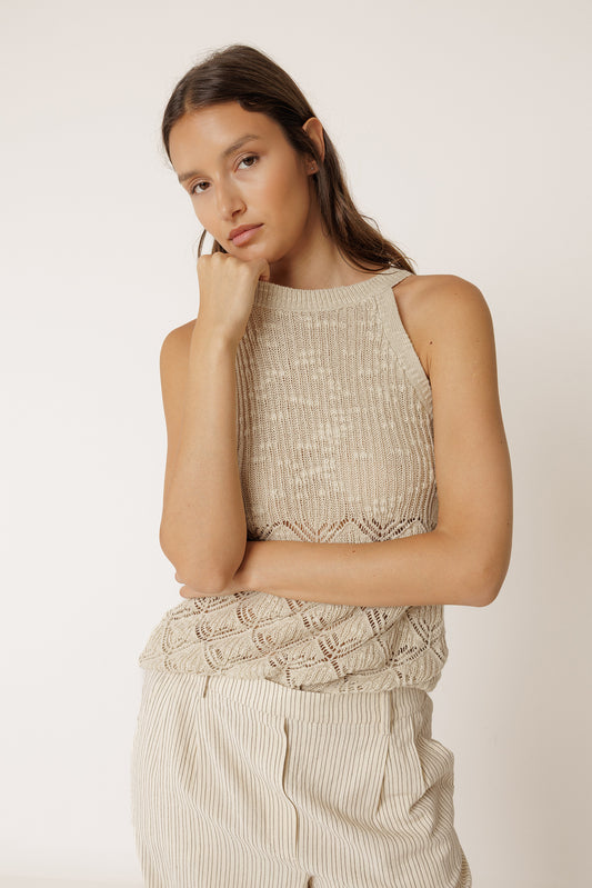 OPEN-KNIT TOP 1