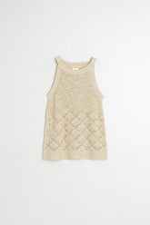 OPEN-KNIT TOP