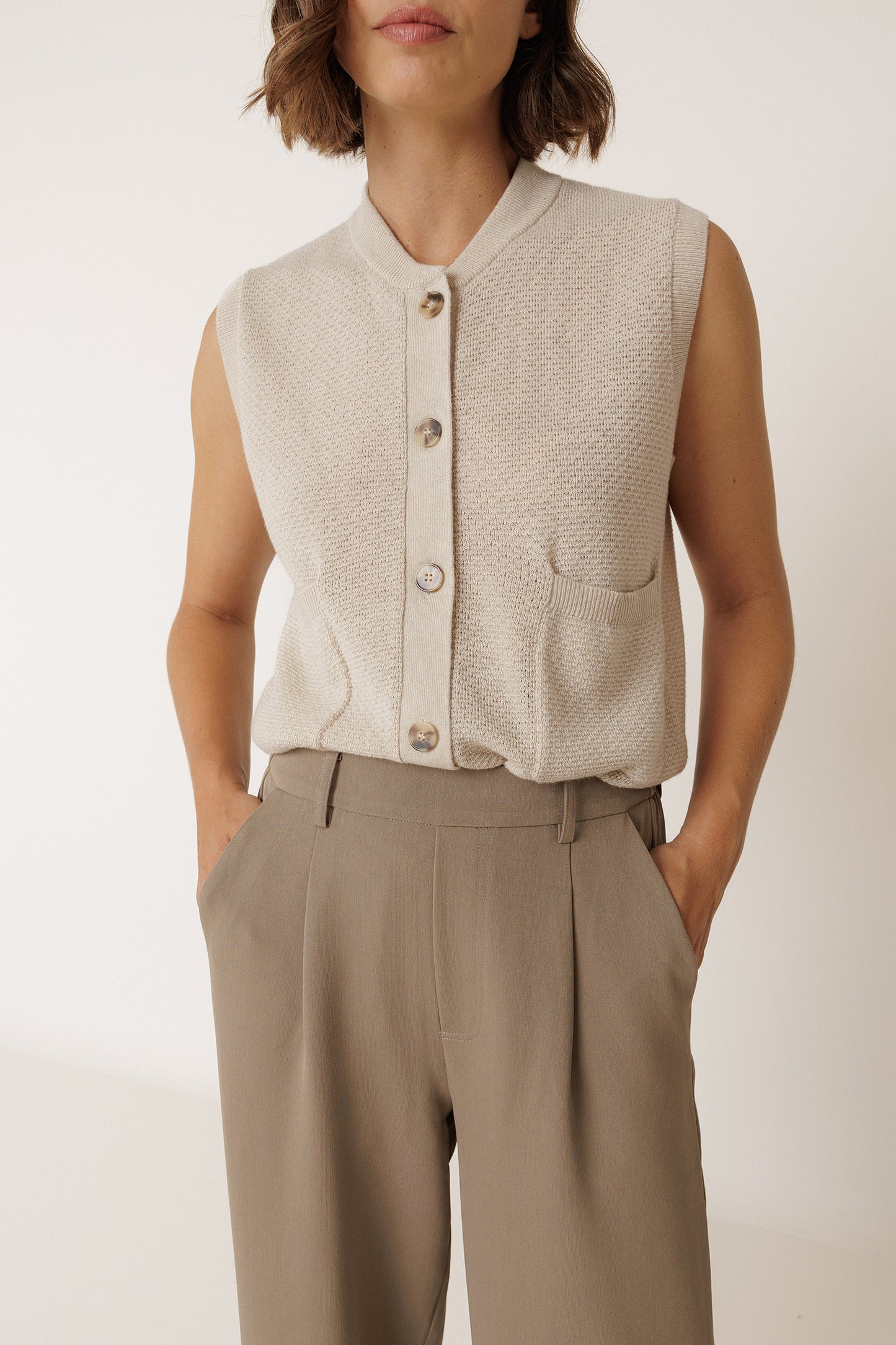 RICE-STITCH VEST