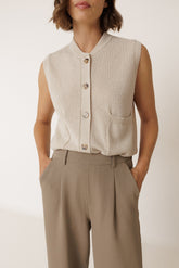 RICE-STITCH VEST