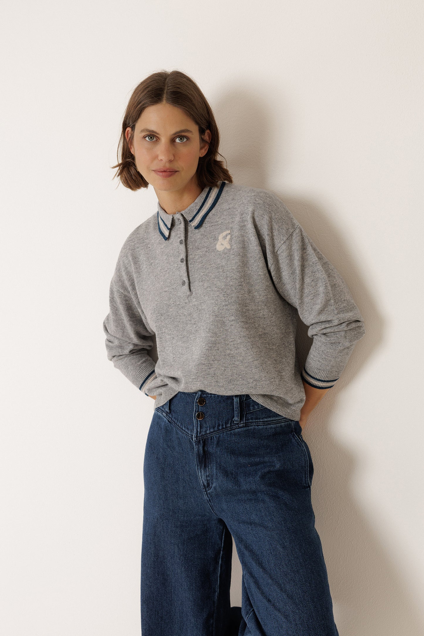 POLO-COLLAR SWEATER