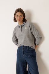 POLO-COLLAR SWEATER