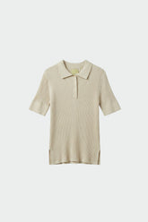 COTTON RIBBED POLO