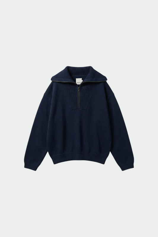 COTTON ZIP-UP SWEATER 4