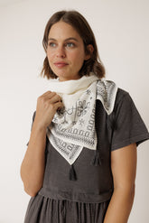 ETHNIC-EMBROIDERY SCARF