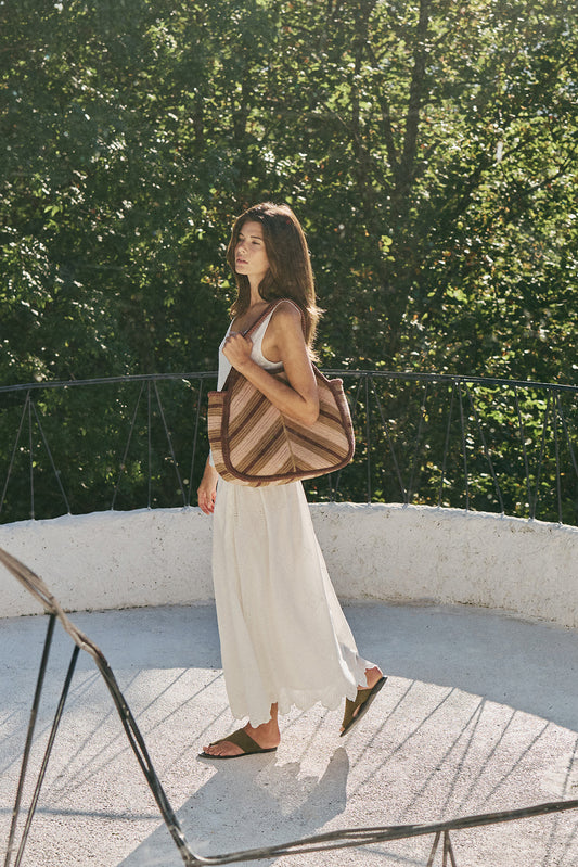 HERRINGBONE SHOPPER BAG 2