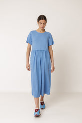 COMBINATION MIDI DRESS