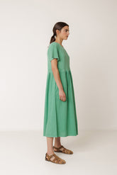 COMBINATION MIDI DRESS
