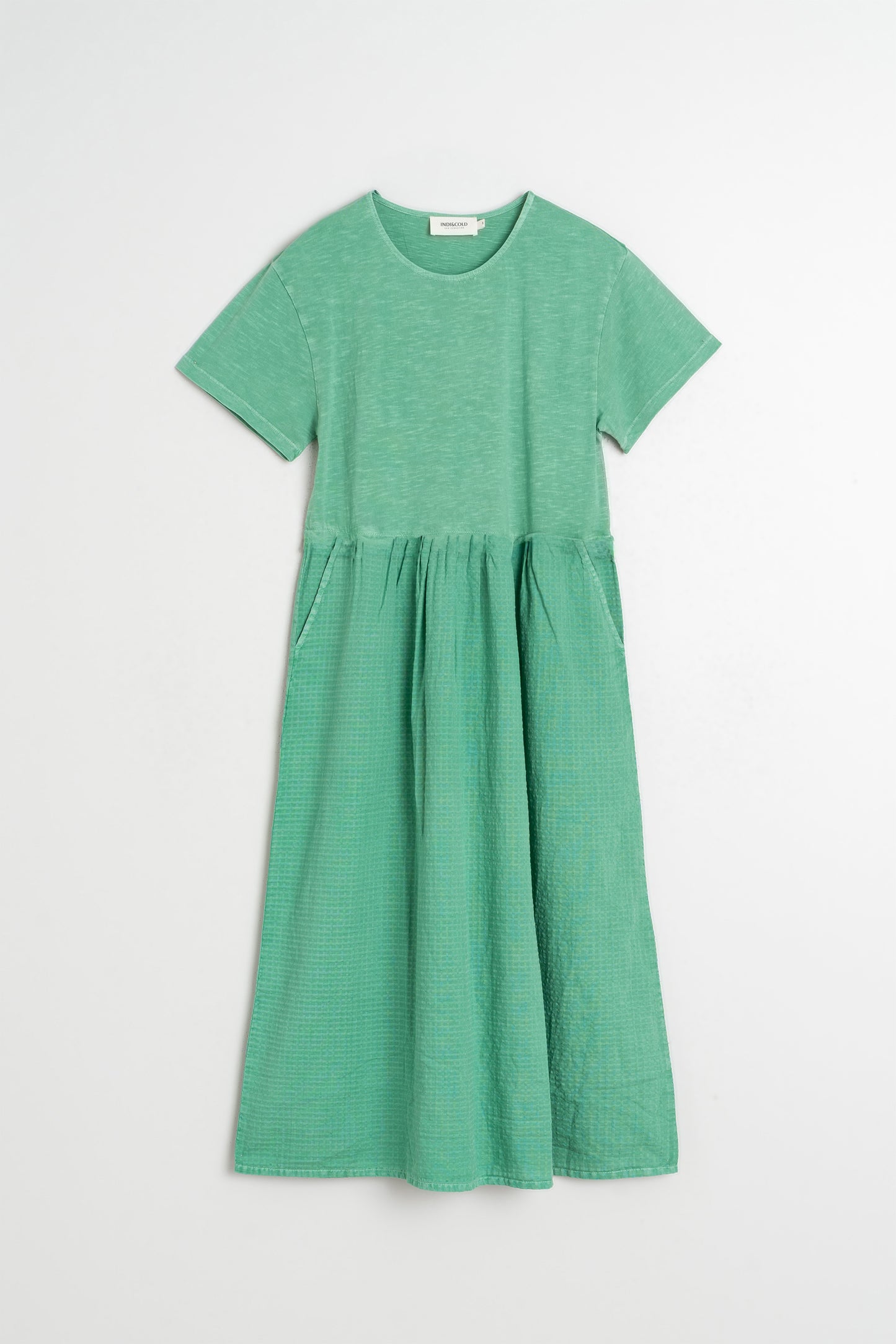 COMBINATION MIDI DRESS