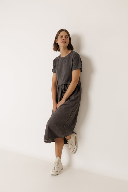 COMBINATION MIDI DRESS 1