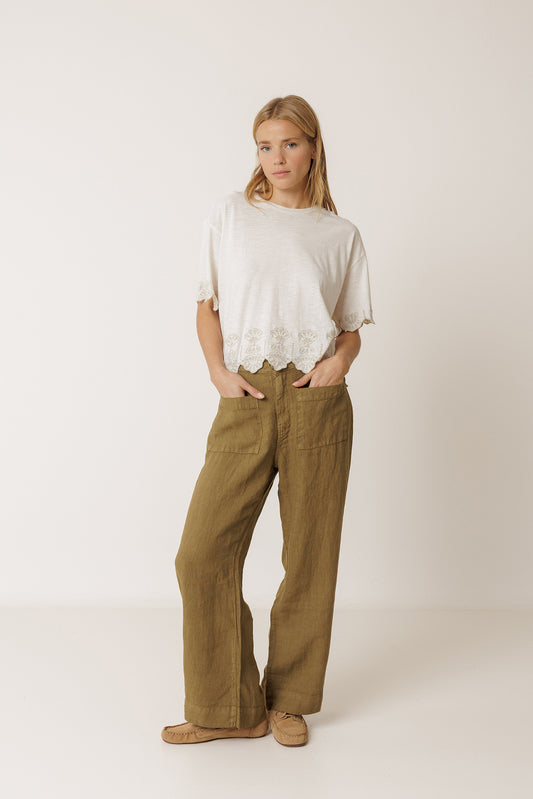 BOXY EMBROIDERED TEE 2