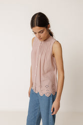 COMBINATION EMBROIDERED TEE