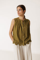 COMBINATION EMBROIDERED TEE