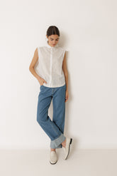 COMBINATION EMBROIDERED TEE