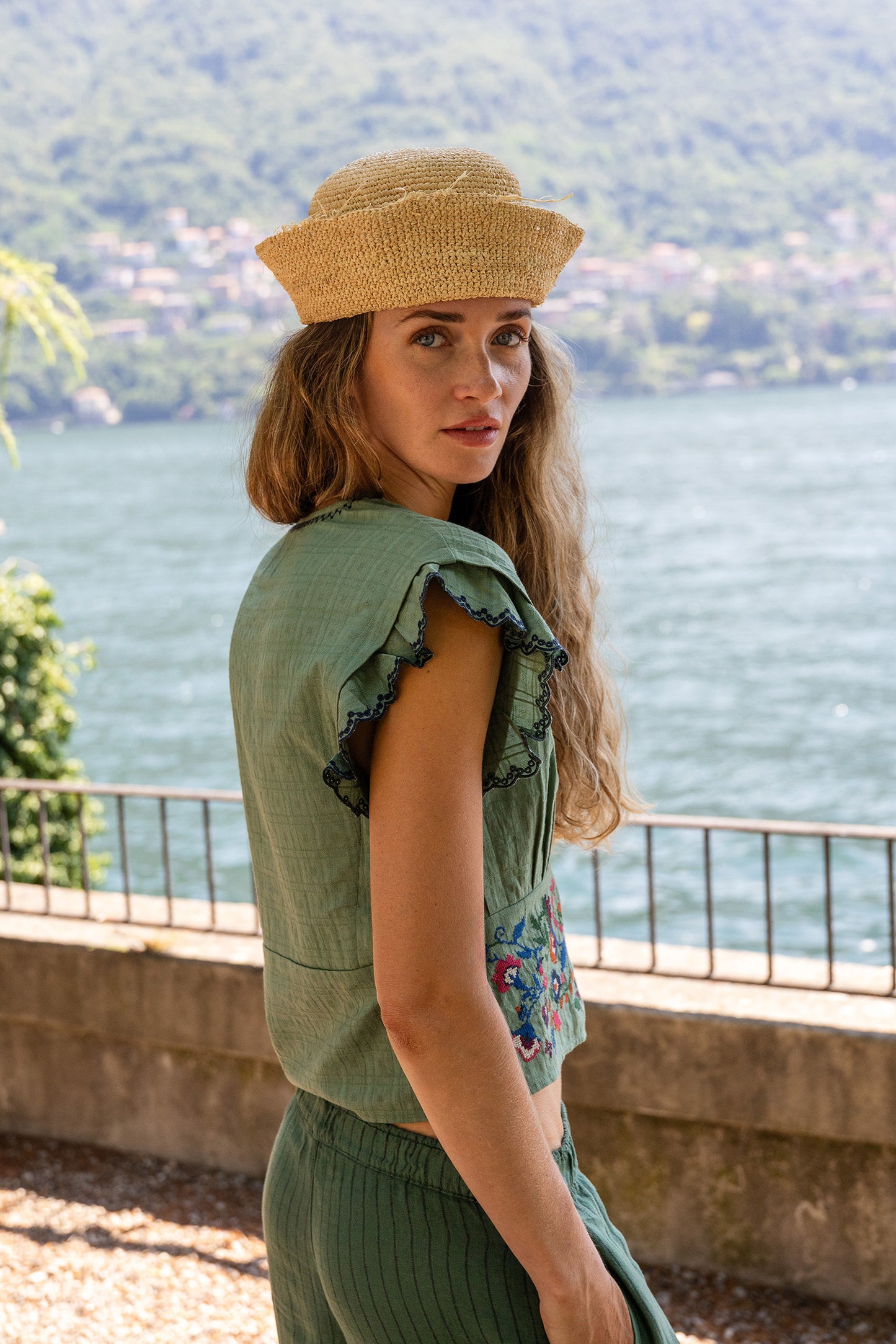CROSS STICH EMBROIDERED TOP