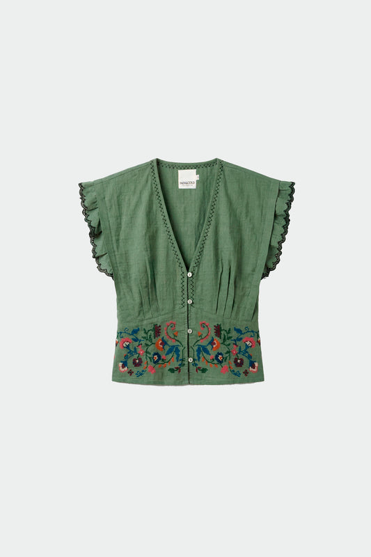 CROSS STICH EMBROIDERED TOP 6
