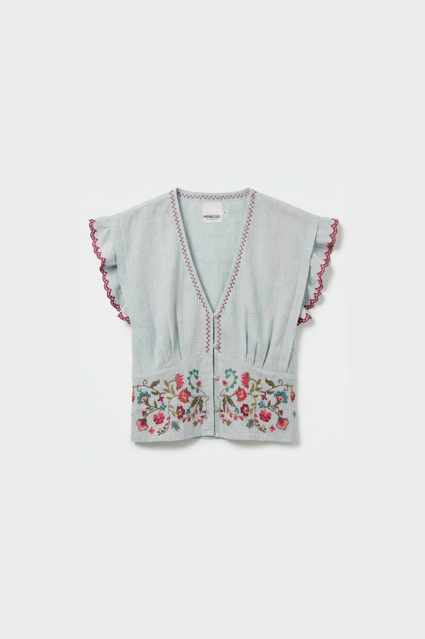 CROSS STICH EMBROIDERED TOP