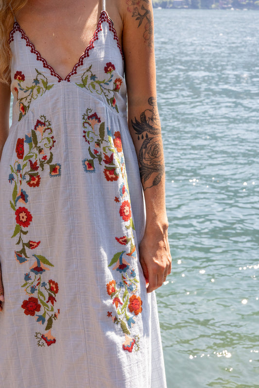 CROSS STITCH STRAP DRESS 3